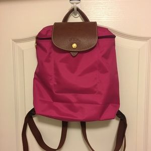 Longchamp Hot Pink Backpack